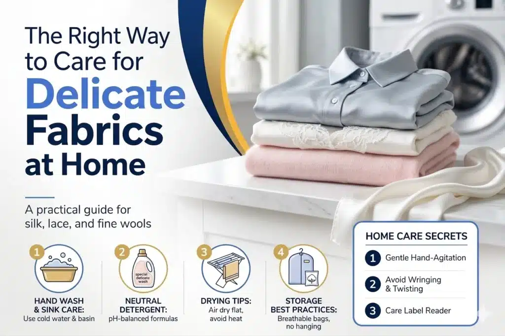 How to care for delicate fabrics at home in london uk - snowwhite laundry and dry cleaning services in london